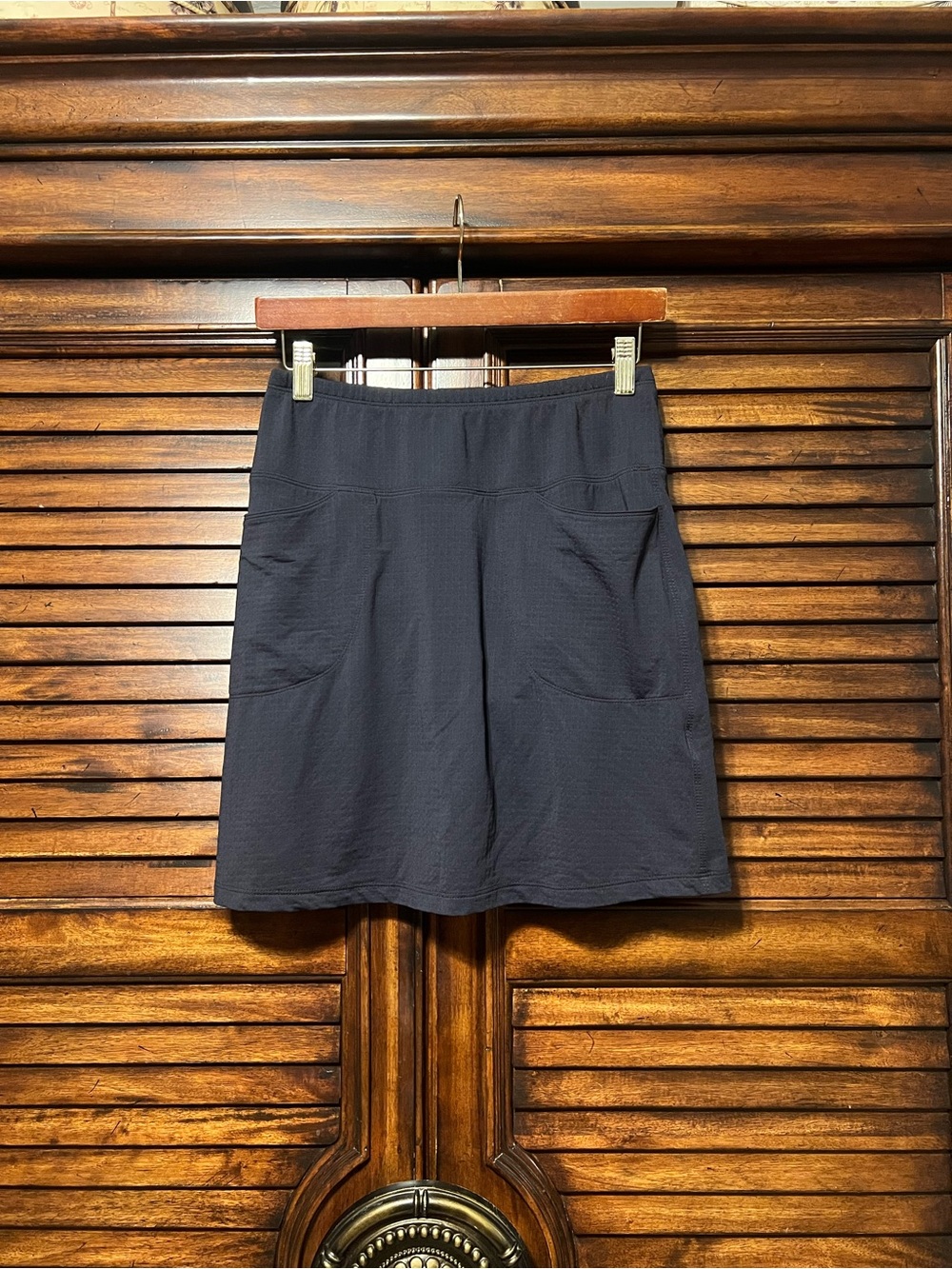 IBKUL UPF 50 Black Athletic Golf Tennis Skort Built In Short Multiple Pockets XS